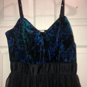 Black and Blue Party Dress